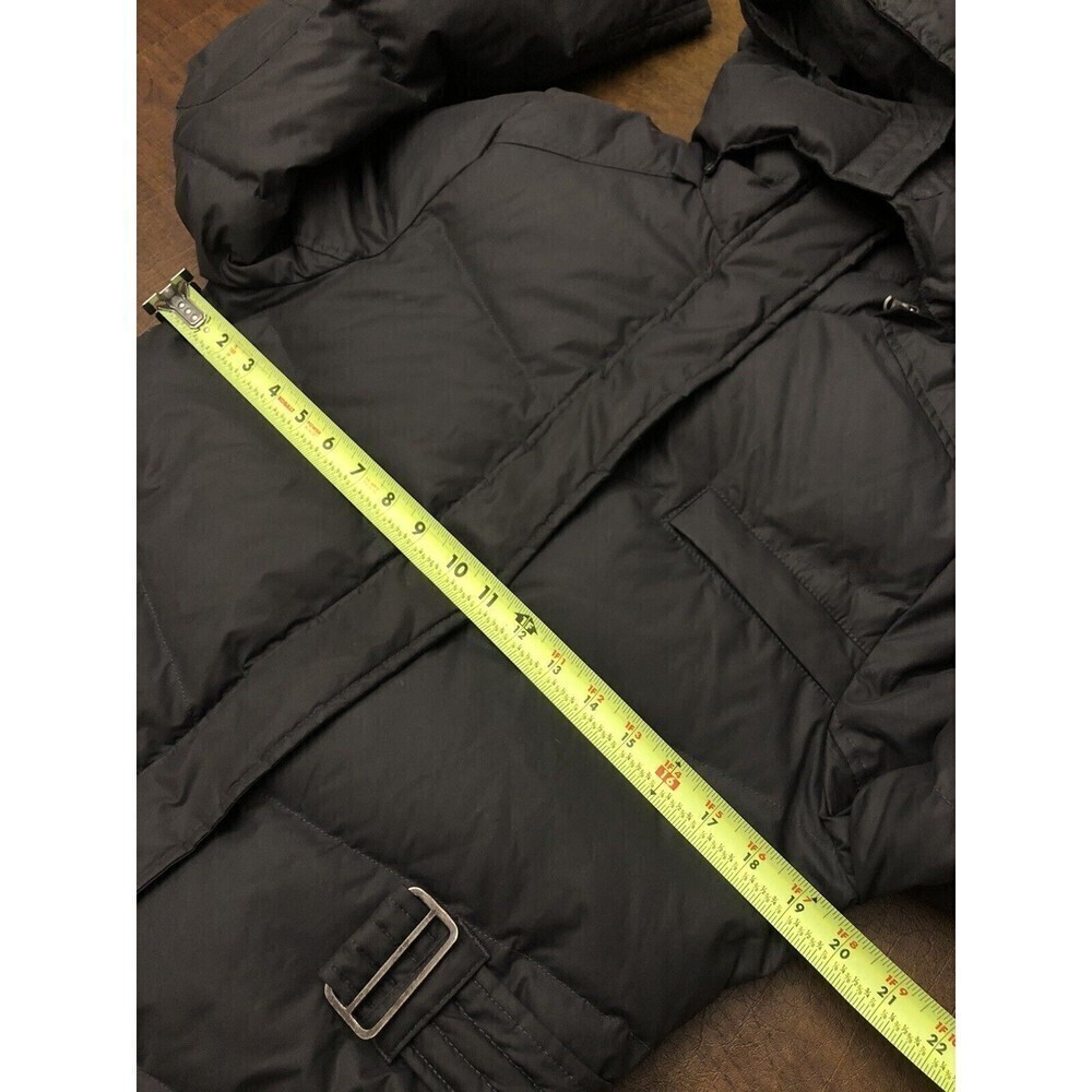 UGG Lambskin 80/20 Duck Down Belted Hooded Mid Length Puffer Coat Woman Size M - Picture 15 of 16